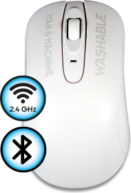 Man & Machine C Mouse washable wireless, weiß, USB/Bluetooth (CM/BTWI/W5)