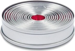 Städter Ringe Kreise Glatt Ausstecher-Set, 14-tlg.