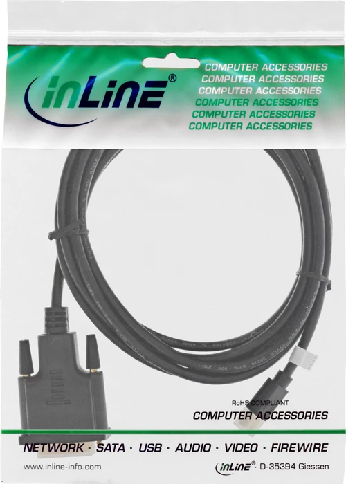 InLine schwarz, 0.5m