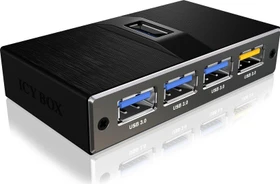 RaidSonic Icy Box IB-AC611 USB-Hub, 4x USB-A 3.0, USB 3.0 Micro-B [Buchse]