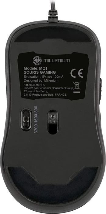 Millenium MO1 Gaming Mouse schwarz, USB