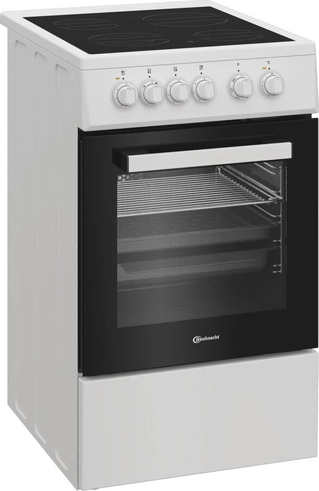 Bauknecht B5V5KMW Elektroherd mit Glaskeramik-Kochfeld