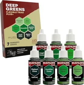 Army Painter Warpaints Fanatic Flexible Triad Plus Deep Greens Farbset, 7-tlg.
