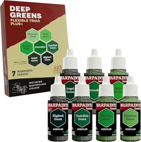 Army Painter Warpaints Fanatic Flexible Triad Plus Deep Greens Farbset, 7-tlg.