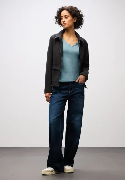 Street One V-Neck Pullover glacier blue mel. (Damen)