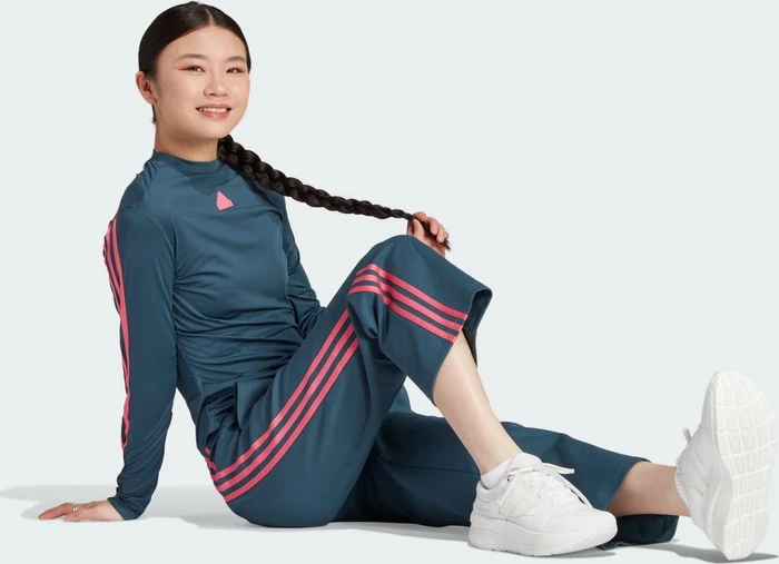 adidas Future Icons 3-Streifen Trainingshose lang arctic night (Damen)