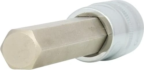 KS Tools CHROMEplus Innensechskant Steckschlüssel lang 1/2" 72mm