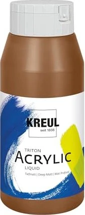 Kreul Solo Goya Triton Acrylic Acrylfarbe, oxydbraun dunkel, 750ml