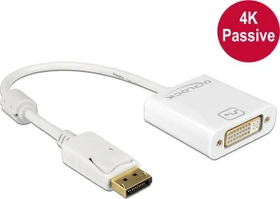 DeLOCK DisplayPort 1.2 [Stecker]/DVI [Buchse] Adapterkabel, passiv, weiß (62602)