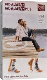 Bort Medical TaloStabil Eco Knöchelbandage Größe S silber, 1 Stück