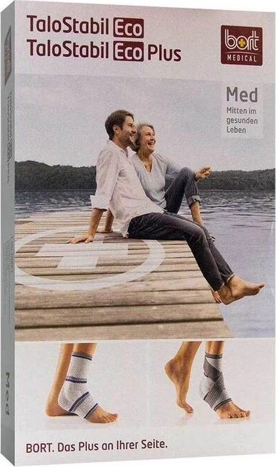 Bort Medical TaloStabil Eco Knöchelbandage Größe S silber, 1 Stück
