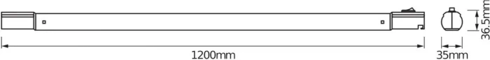 Osram LED TubeKit Unterbauleuchte 19W/840 120cm