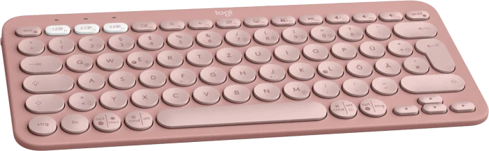 Logitech K380s Pebble Keys 2, rosa, Logi Bolt, USB/Bluetooth, DE