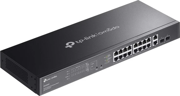 TP-Link Omada ES200 Rackmount Gigabit Managed Switch, 18x RJ-45, 2x SFP, 250W PoE+