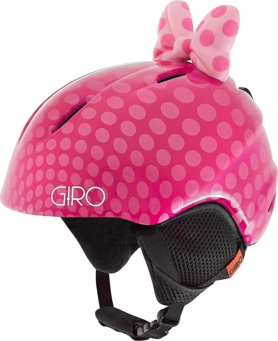 Giro Launch Plus Helm pink bow polka dots (Junior)