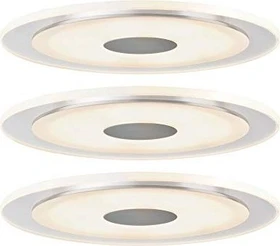 Paulmann LED Whirl 6W Einbauleuchte alu satiniert, 3 Stück