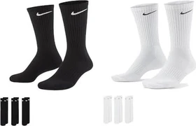 Nike Cotton Cushion Crew Socken schwarz/weiß, 3 Paare