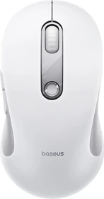 Baseus F02 Ergonomic 2.4G Mode Wireless Mouse, weiß/grau, USB (B0203302)