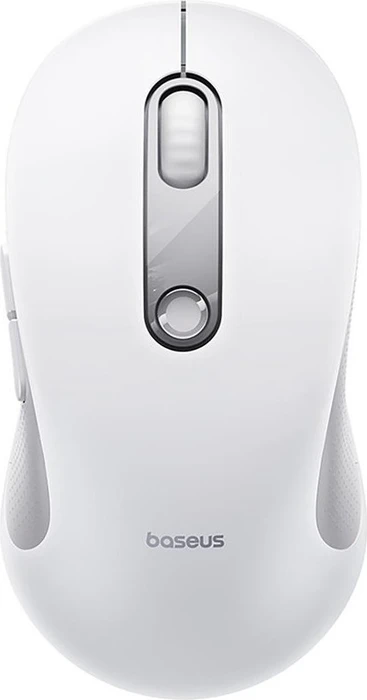 Baseus F02 Ergonomic 2.4G Mode Wireless Mouse, weiß/grau, USB