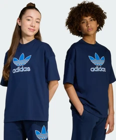 adidas Oversize Trefoil T-Shirt kurzarm night indigo/blue (Junior)