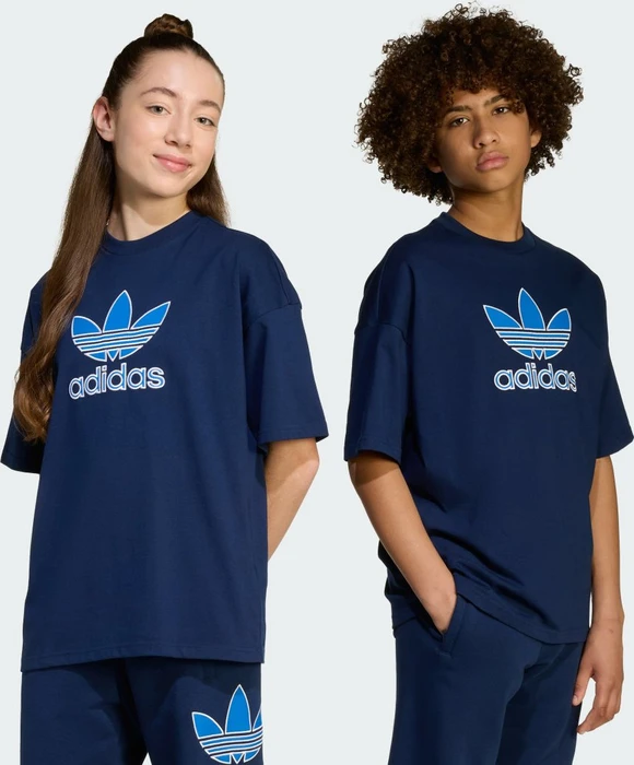 adidas Oversize Trefoil T-Shirt kurzarm night indigo/blue (Junior)