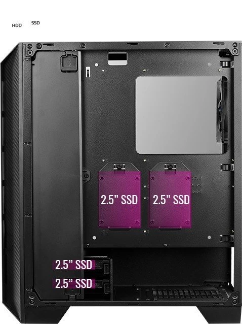 AeroCool Cylon Pro, schwarz, Acrylfenster