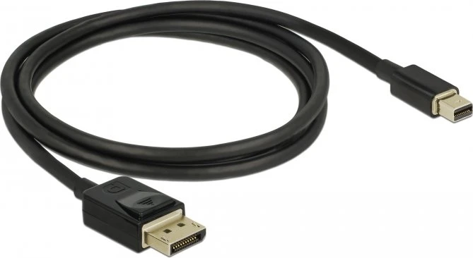 DeLOCK DisplayPort/Mini DisplayPort 1.4 Kabel 8K 60Hz schwarz, 1m