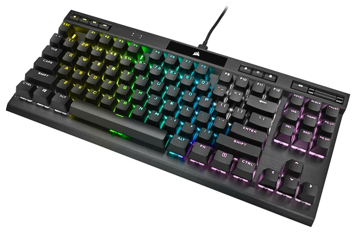 Corsair Gaming K70 RGB TKL - Champion Series, MX SPEED RGB Silver, USB, DE