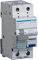 Hager Fehlerstrom-Leitungsschutzschalter 1P+N 10kA C 13A 30mA Typ A-G