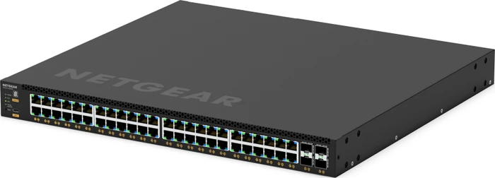 Netgear AVoIP M4350 Rackmount Gigabit Managed Switch, 48x RJ-45, 4x SFP+, 236W PoE+