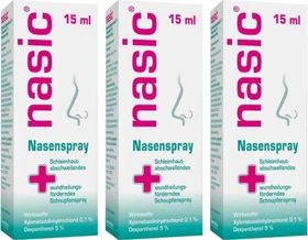 nasic Nasenspray, 45ml (3x 15ml)