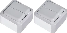 uniTEC STANDARD AP Serienschalter, weiß