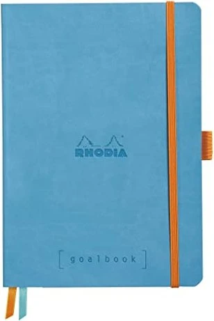 Rhodia Boutique goalbook, A5, kariert, Softcover, türkisblau, 120 Blatt