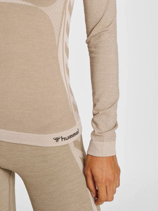 hummel CEA Seamless Tight Funktionsshirt langarm chateau grey (Damen)