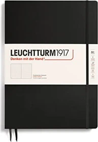 Leuchtturm1917 Classic Master Slim Notizbuch, A4+, punktiert, Hardcover, schwarz