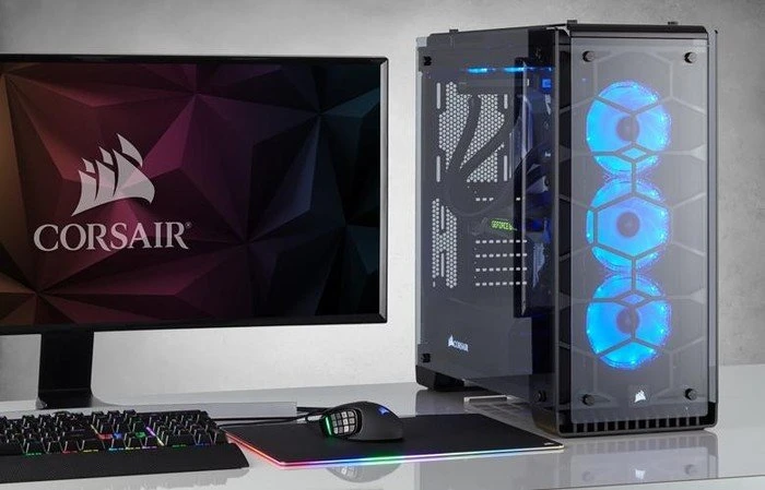 Corsair Crystal Series 570X RGB, schwarz, Glasfenster