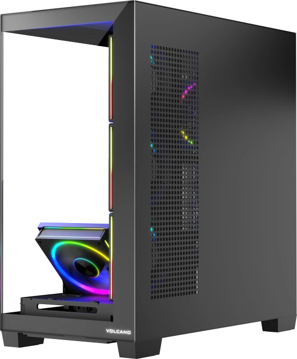 Modecom Volcano Stellar ARGB 5F Black, Glasfenster