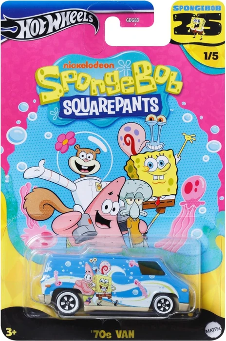 Mattel Hot Wheels Sponge Bob 70's Van