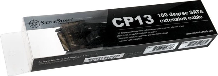 SilverStone 22-Pin SATA [Buchse] auf 7-Pin SATA [Buchse] + 15-Pin SATA [Stecker] Adapterkabel