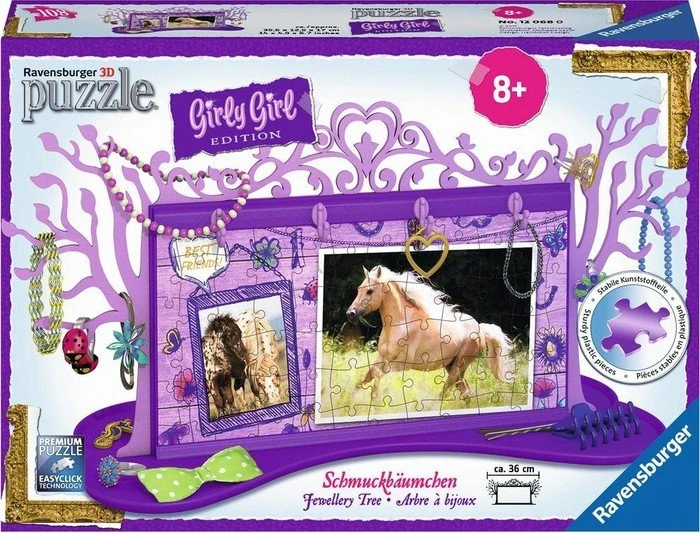 Ravensburger Puzzle Girly Girl Edition Schmuckbäumchen Pferde