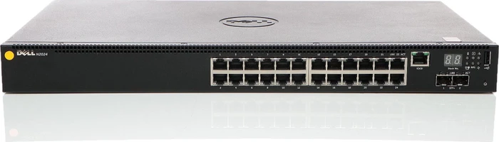 Dell EMC Networking N Series PowerSwitch N2000 Rackmount Gigabit Managed Stacking Switch, 24x RJ-45, 2x SFP+