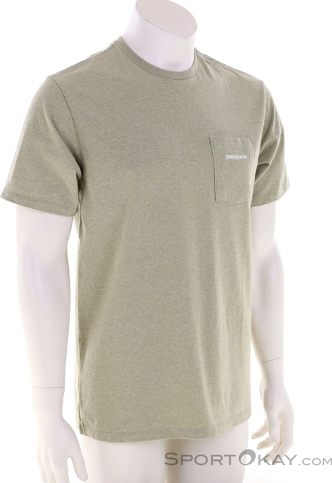 Patagonia Boardshort Logo Pocket Responsibili-Tee T-Shirt kurzarm gumtree green (Herren)