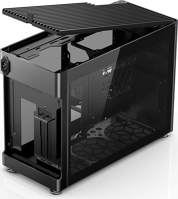 Jonsbo Jonsplus i100 Pro, schwarz, Glasfenster, Mini-ITX