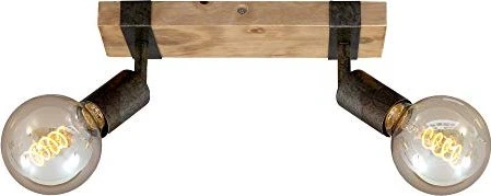 Briloner Wood Basic Spot 2-flammig grau