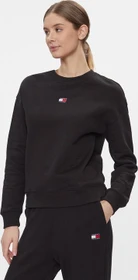 Tommy Hilfiger Boxy Fit mit Badge Sweatshirt schwarz (Damen)