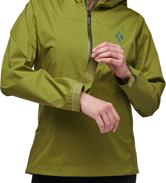Black Diamond StormLine Stretch Rain Shell Anorak camp green (Damen)