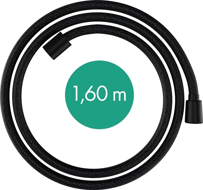 Hansgrohe Designflex Brauseschlauch 160cm, Kunststoff schwarz matt