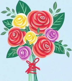 Ravensburger Malen nach Zahlen Rosenstrauß