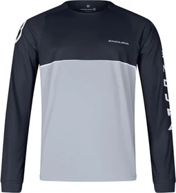 Endura SingleTrack Core Print Trikot langarm schwarz (Herren)