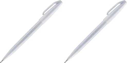 Pentel Brush Sign Pen SES15C hellgrau, 10er-Pack